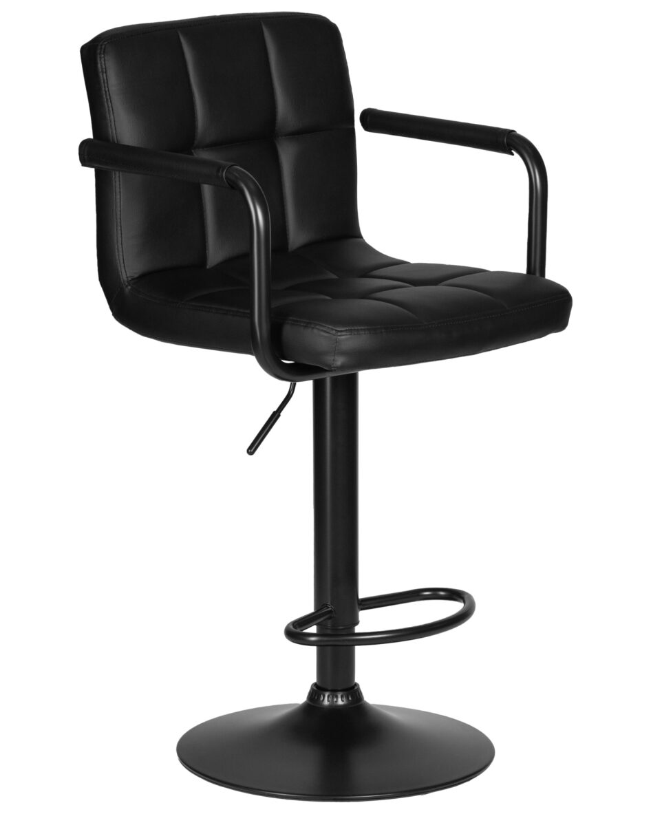 Стул барный DOBRIN KRUGER ARM BLACK (черный) — изображение 2