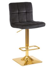 Стул барный DOBRIN GOLDIE (черный велюр (MJ9-101)) -