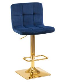 Стул барный DOBRIN GOLDIE (синий велюр (MJ9-117)) -