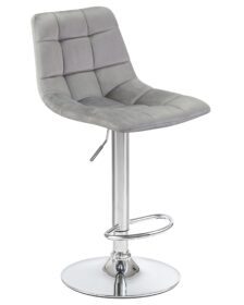 Стул барный DOBRIN TAILOR (серый велюр (MJ9-75)) -