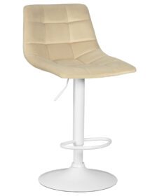 Стул барный DOBRIN TAILOR WHITE (бежевый велюр (MJ9-10)) -
