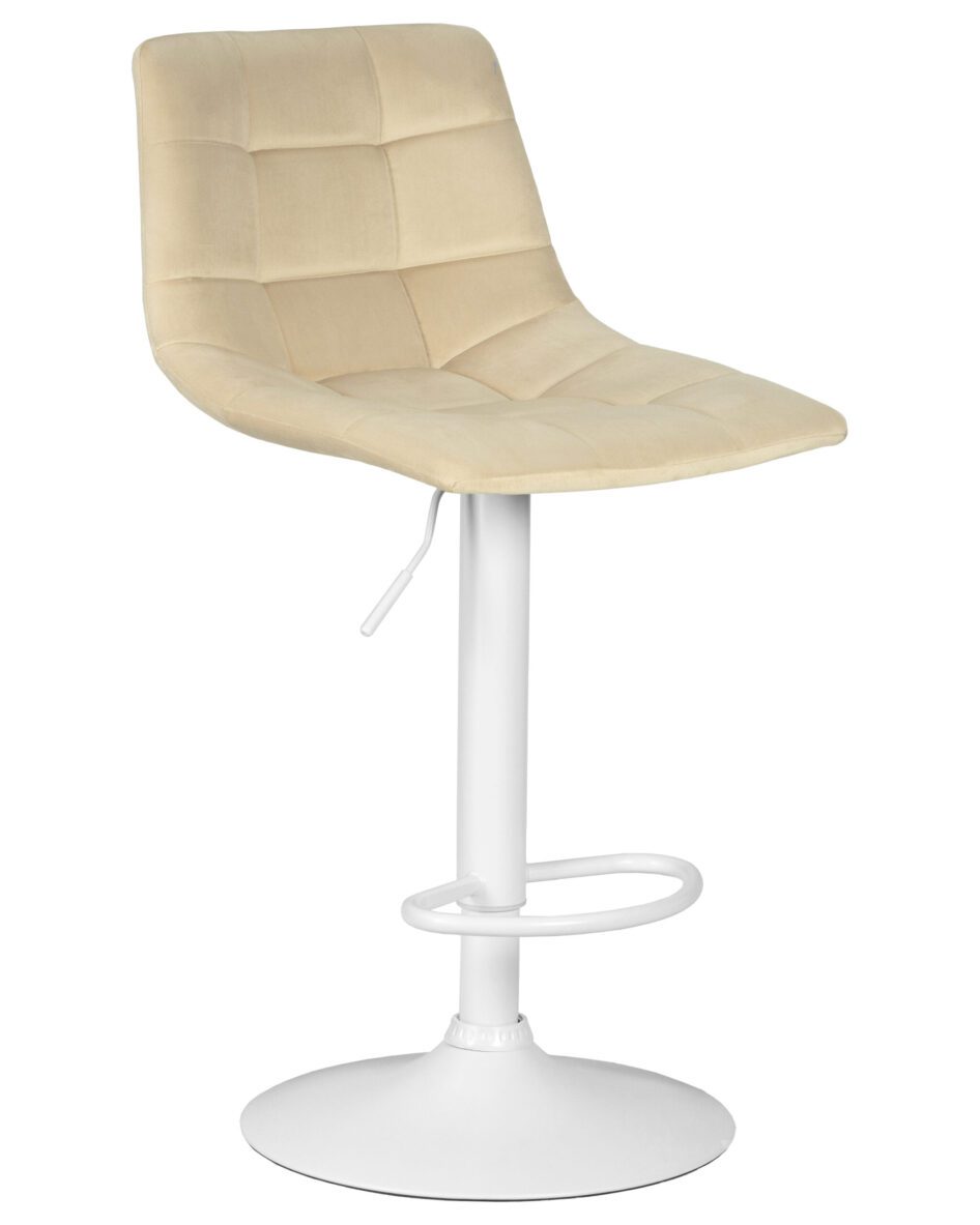 Стул барный DOBRIN TAILOR WHITE (бежевый велюр (MJ9-10)) — изображение 2