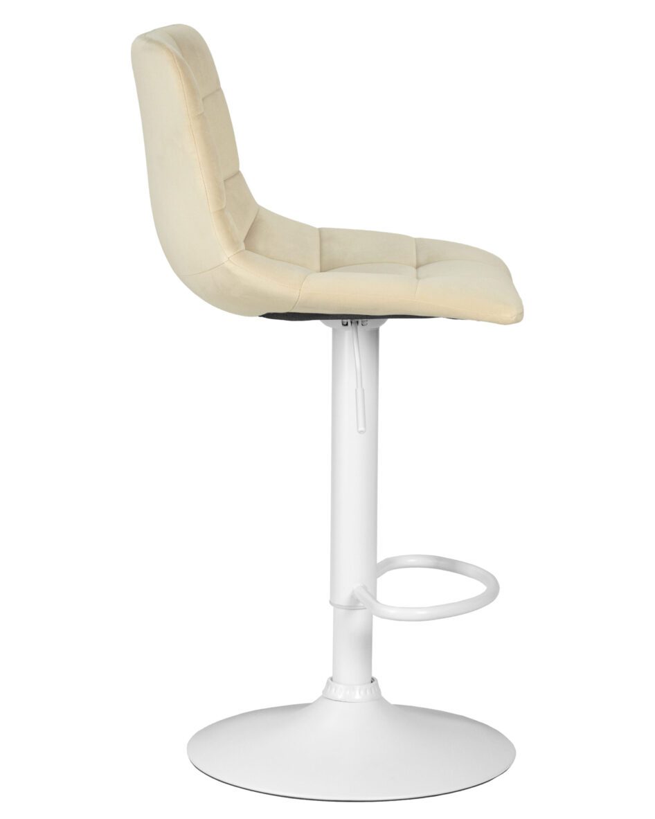 Стул барный DOBRIN TAILOR WHITE (бежевый велюр (MJ9-10)) — изображение 3