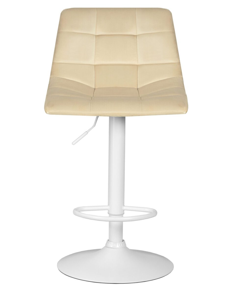 Стул барный DOBRIN TAILOR WHITE (бежевый велюр (MJ9-10)) — изображение 6