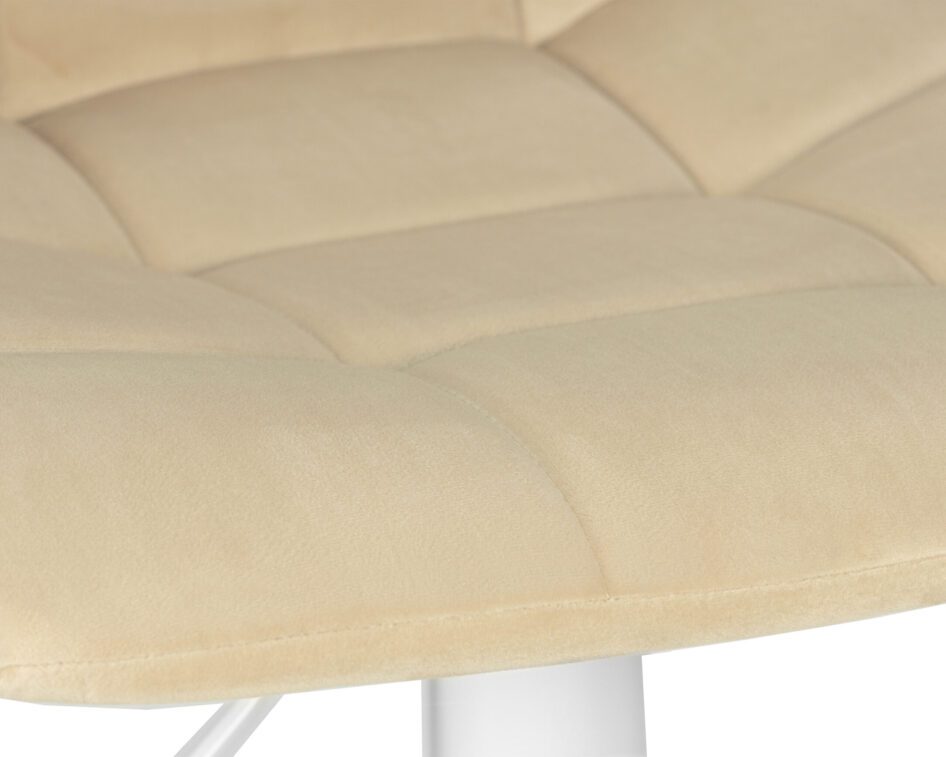 Стул барный DOBRIN TAILOR WHITE (бежевый велюр (MJ9-10)) — изображение 7