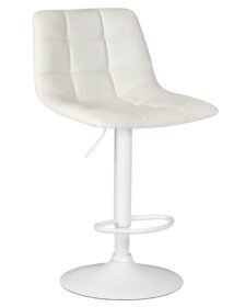 Стул барный DOBRIN TAILOR WHITE (белый PU) -