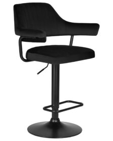 Стул барный DOBRIN CHARLY BLACK (черный велюр (MJ9-101)) -