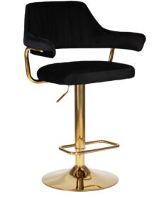 Стул барный DOBRIN CHARLY GOLD (черный велюр (MJ9-101)) -