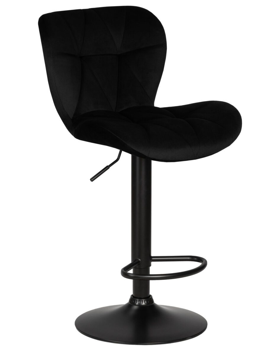 Стул барный DOBRIN BARNY BLACK (черный велюр (MJ9-101)) -