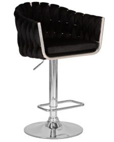Стул барный DOBRIN MARCEL (черный велюр (MJ9-101)) -