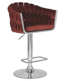 Стул барный DOBRIN MARCEL (винный велюр (MJ9-35)) -