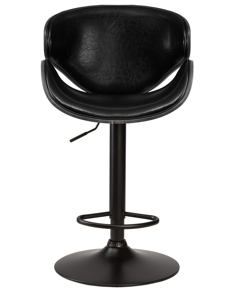 Стул барный DOBRIN KARTER BLACK (коричневый орех дерево (BWW), черный PU) — изображение 6