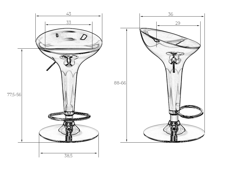 Стул барный DOBRIN BOMBA (салатовый) | mosstul.ru Стул барный DOBRIN BOMBA (салатовый) — изображение 9