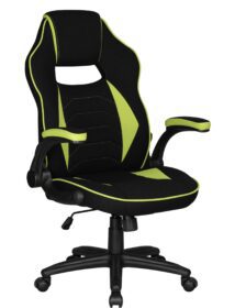 Кресло игровое DOBRIN RICK (черно-светло-зеленый) - 132B_LMR RICK
